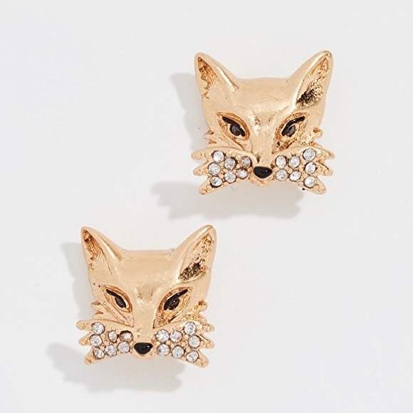 Kate Spade ♠️ Brand New! Gold Fox Stud Earrings - Picture 3 of 9